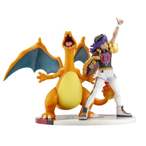 Kotobukiya] Pokémon Center Original Figure: Leon with Charizard 