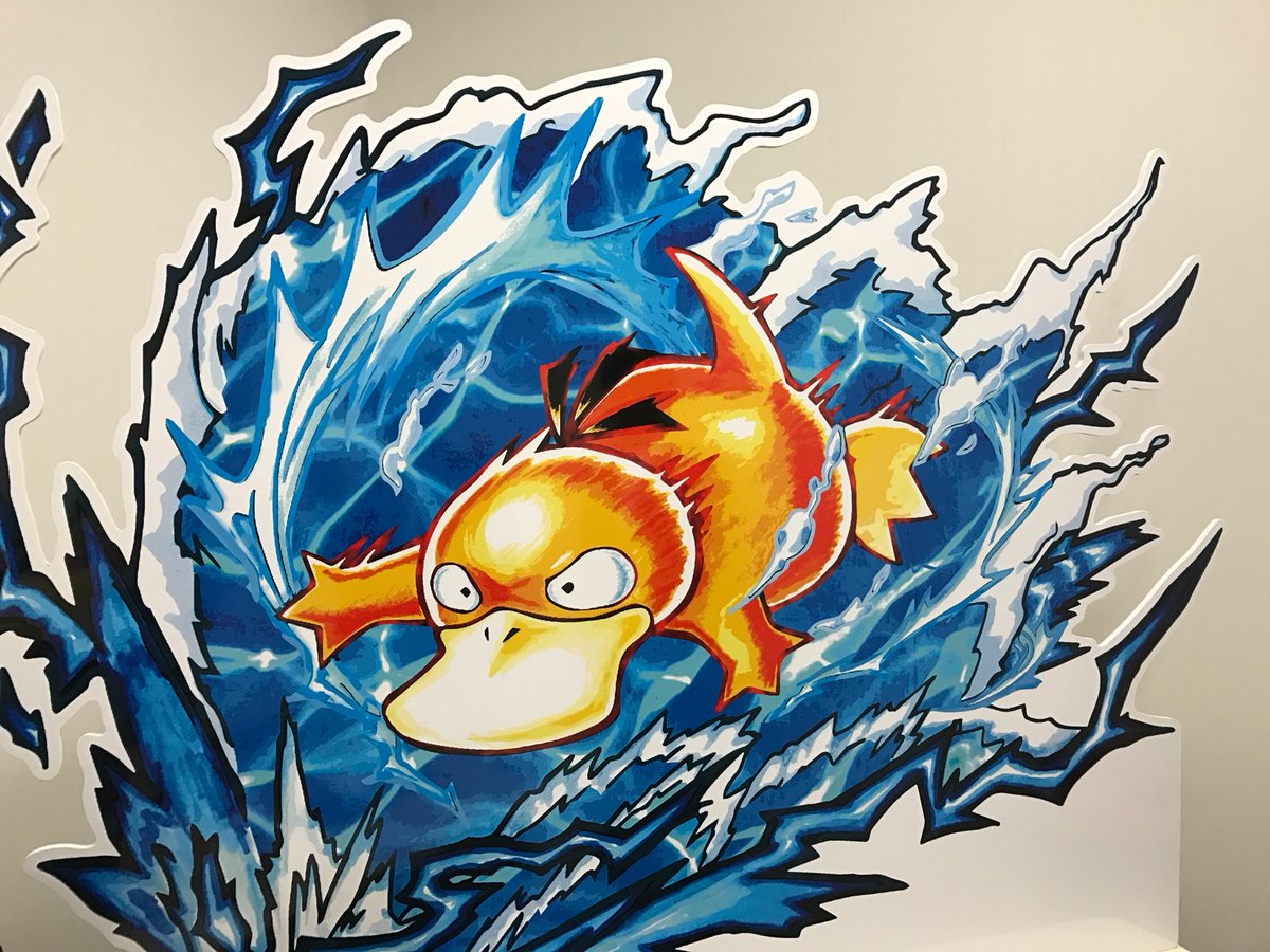 Special artwork posted by Junichi Masuda at Pokémon Center Skytree Town of Psyduck...